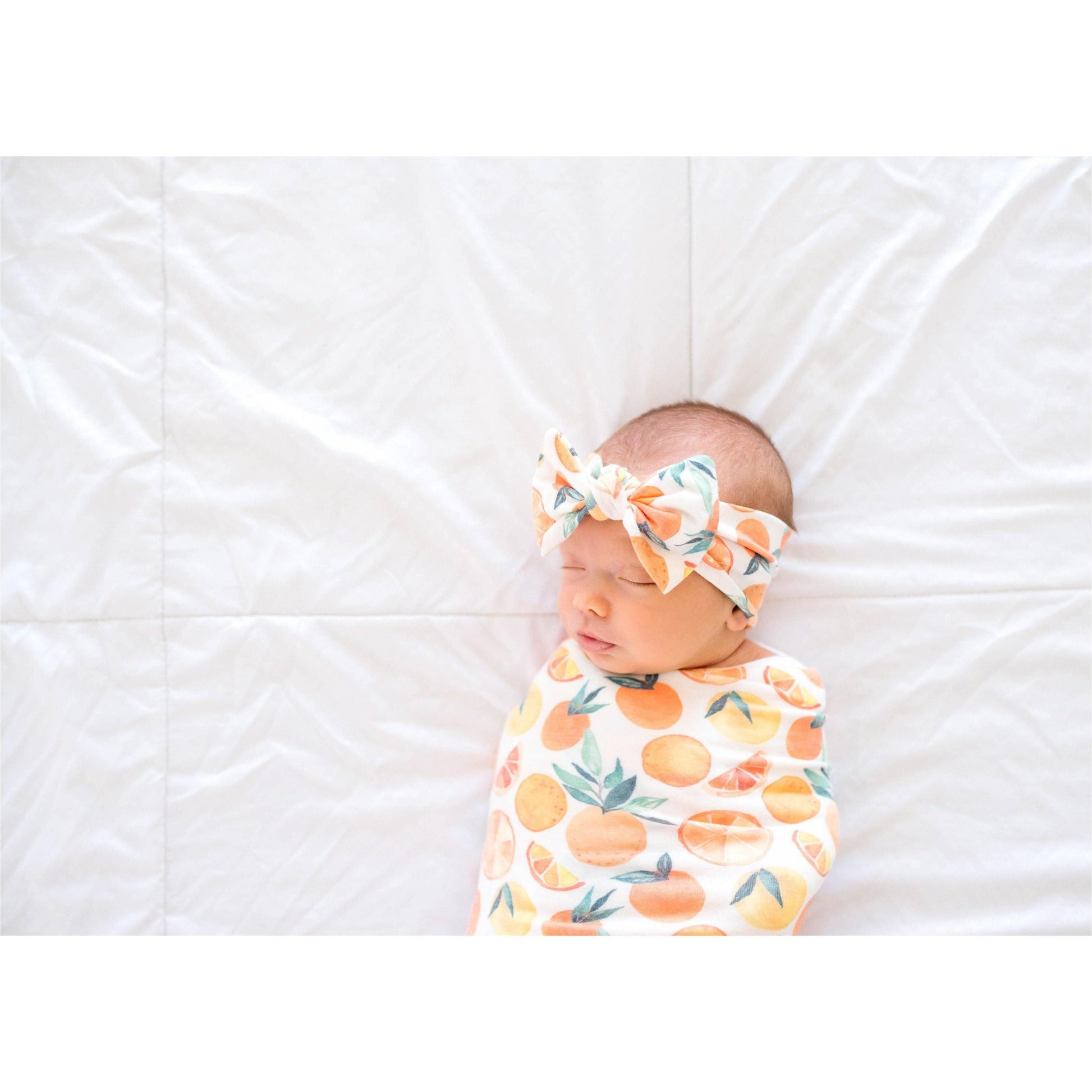 Copper Pearl - Citrus Swaddle Blanket - Emmbaby Canada