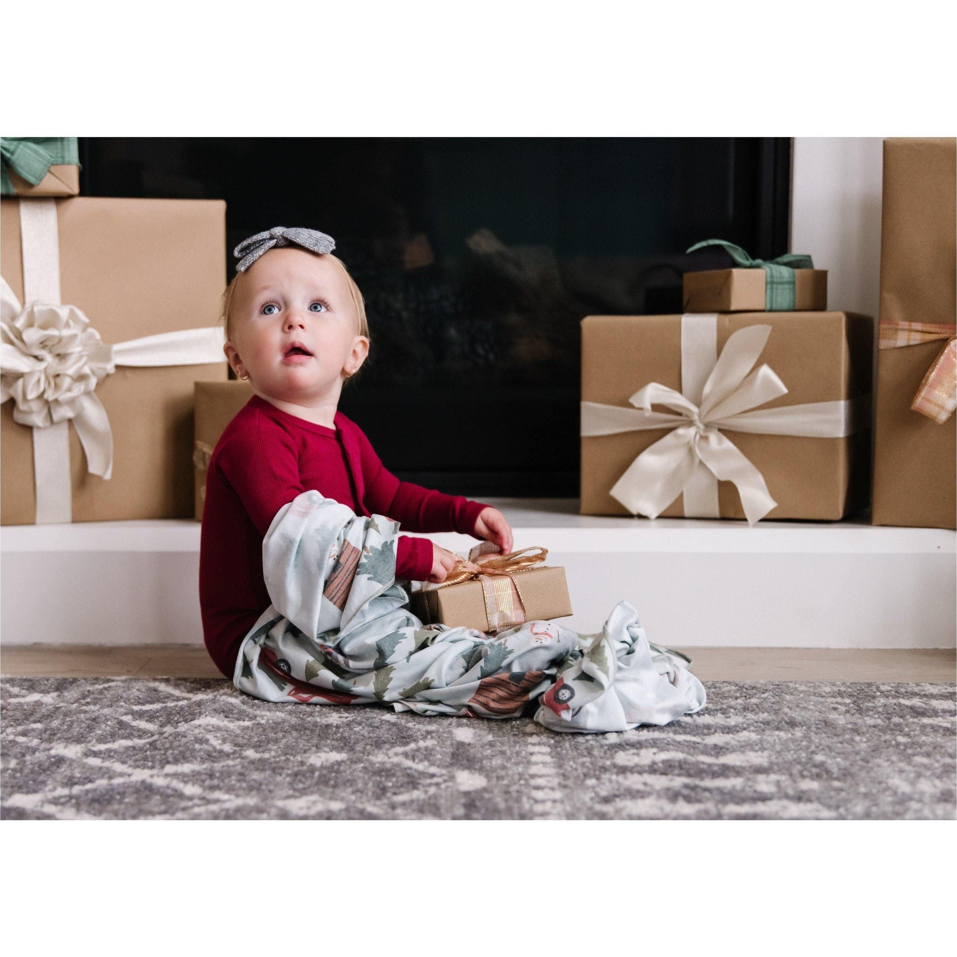 Copper Pearl - Kringle Swaddle Blanket - Emmbaby Canada