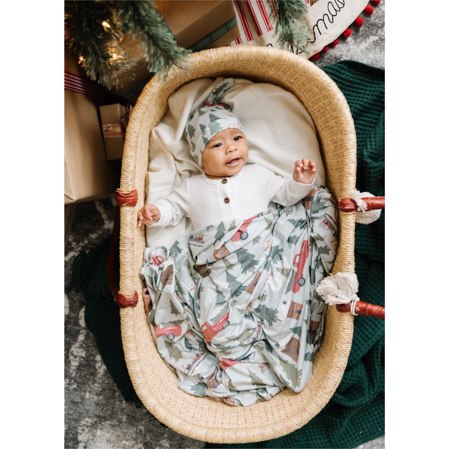 Copper Pearl - Kringle Swaddle Blanket - Emmbaby Canada