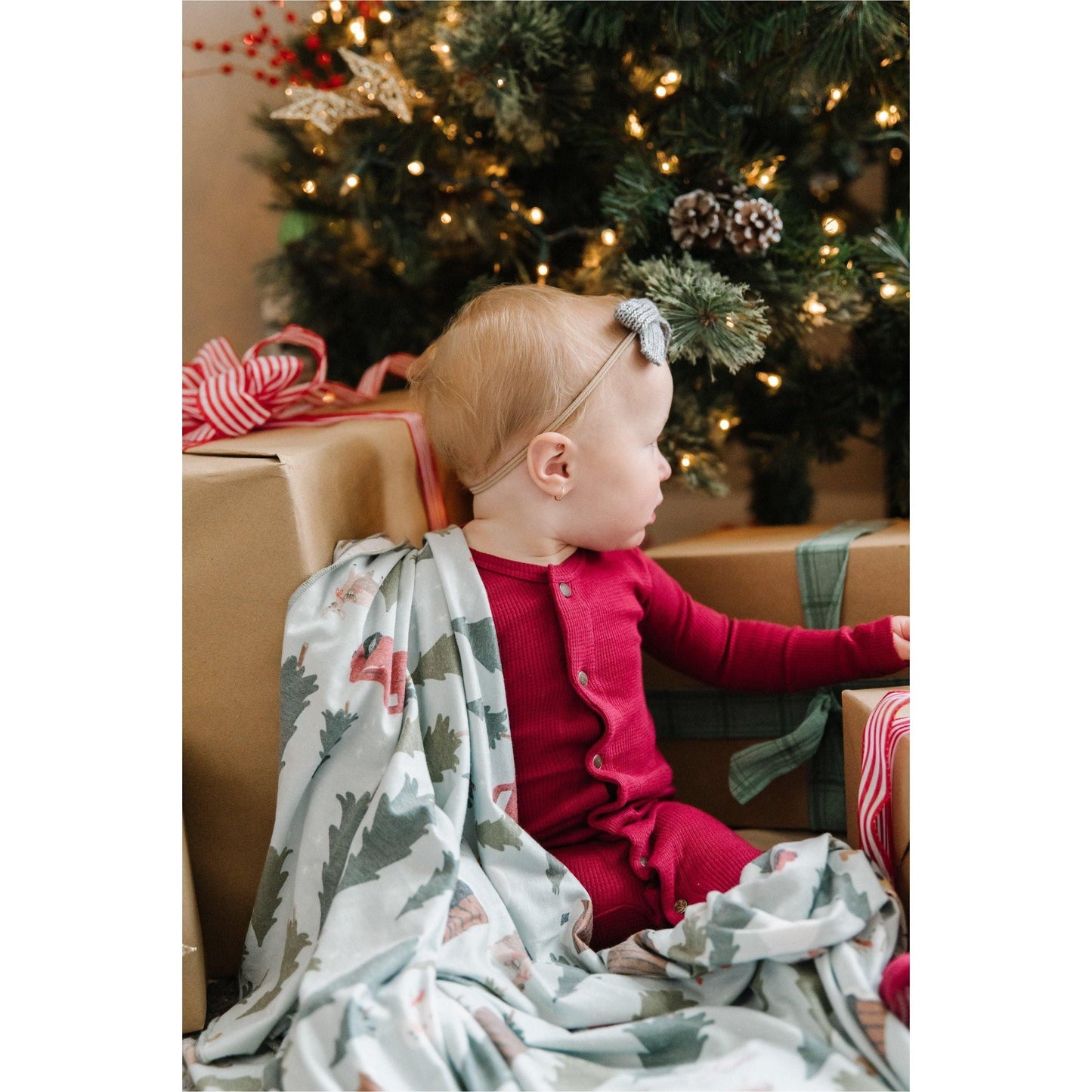 Copper Pearl - Kringle Swaddle Blanket - Emmbaby Canada