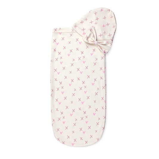 Cutie Cocoon™ - Baby Cocoon & Hat Set Cross Your Heart - Emmbaby Canada