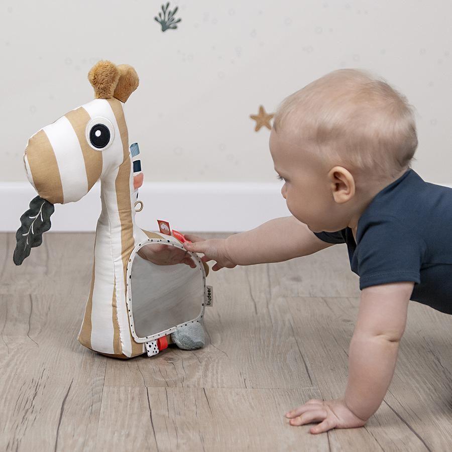 Done by Deer - Activity Floor Mirror Raffi Mustard - Emmbaby Canada