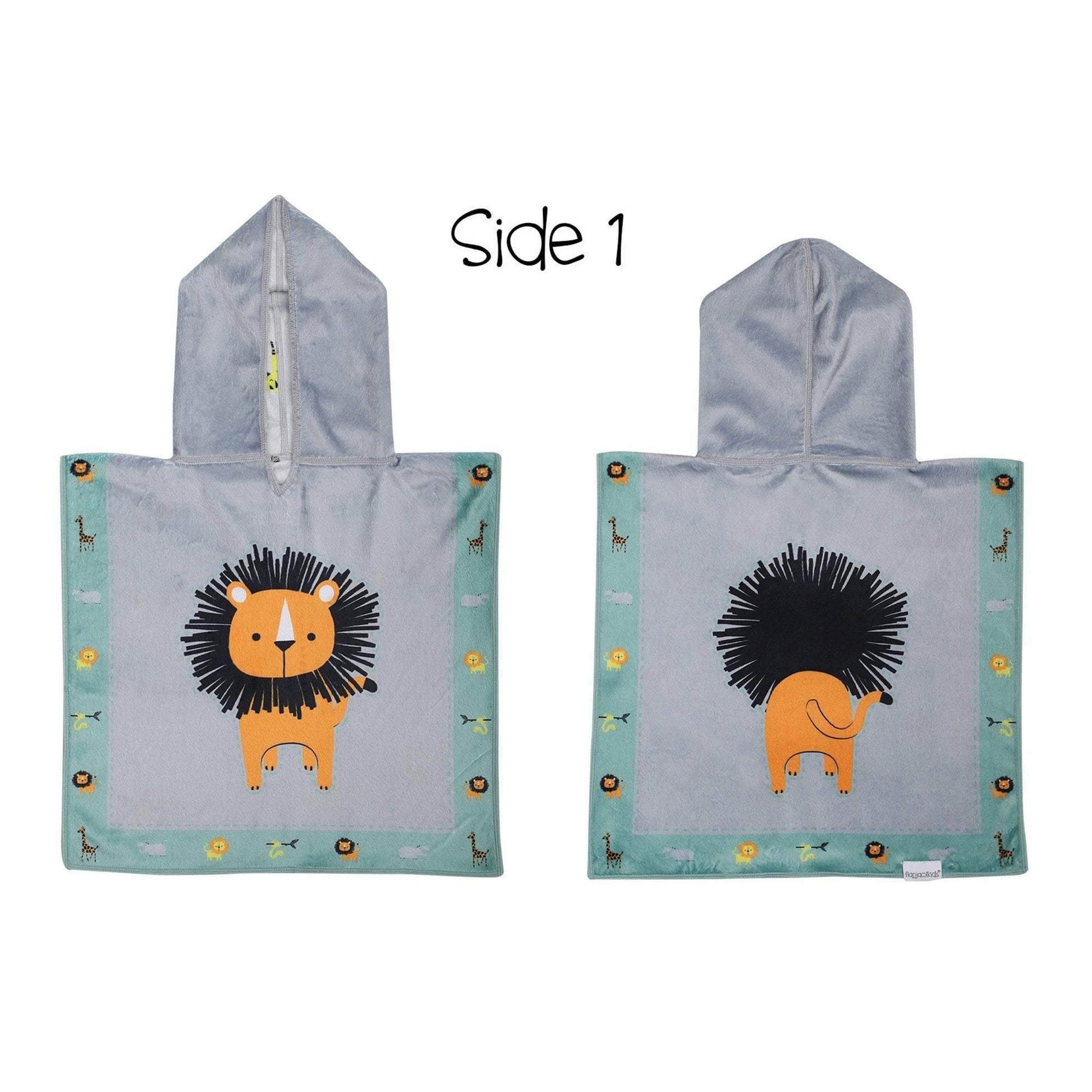 FlapJackKids Baby UPF50+ Cover-Up - Lion/Zoo - Emmbaby Canada