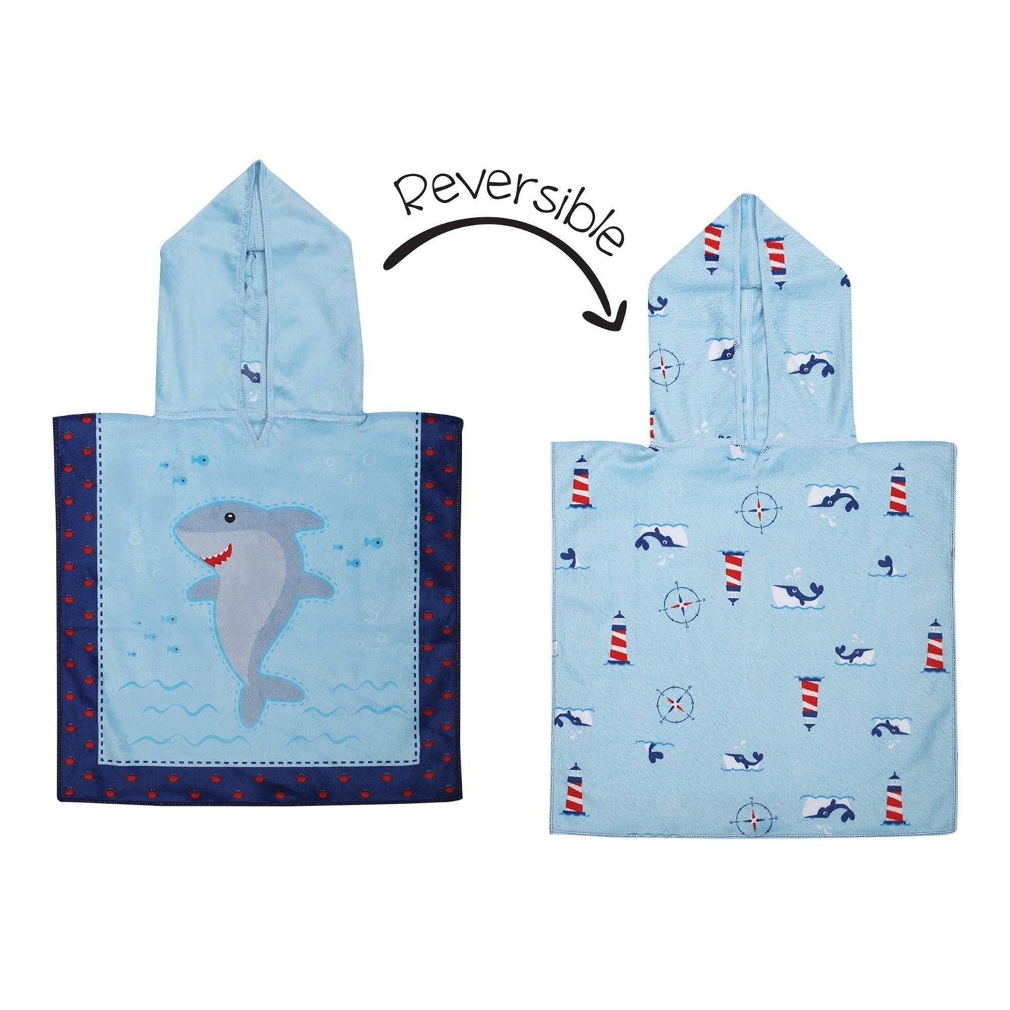 FlapJackKids Baby UPF50+ Cover-Up - Shark/Crab/Nautical - Emmbaby Canada