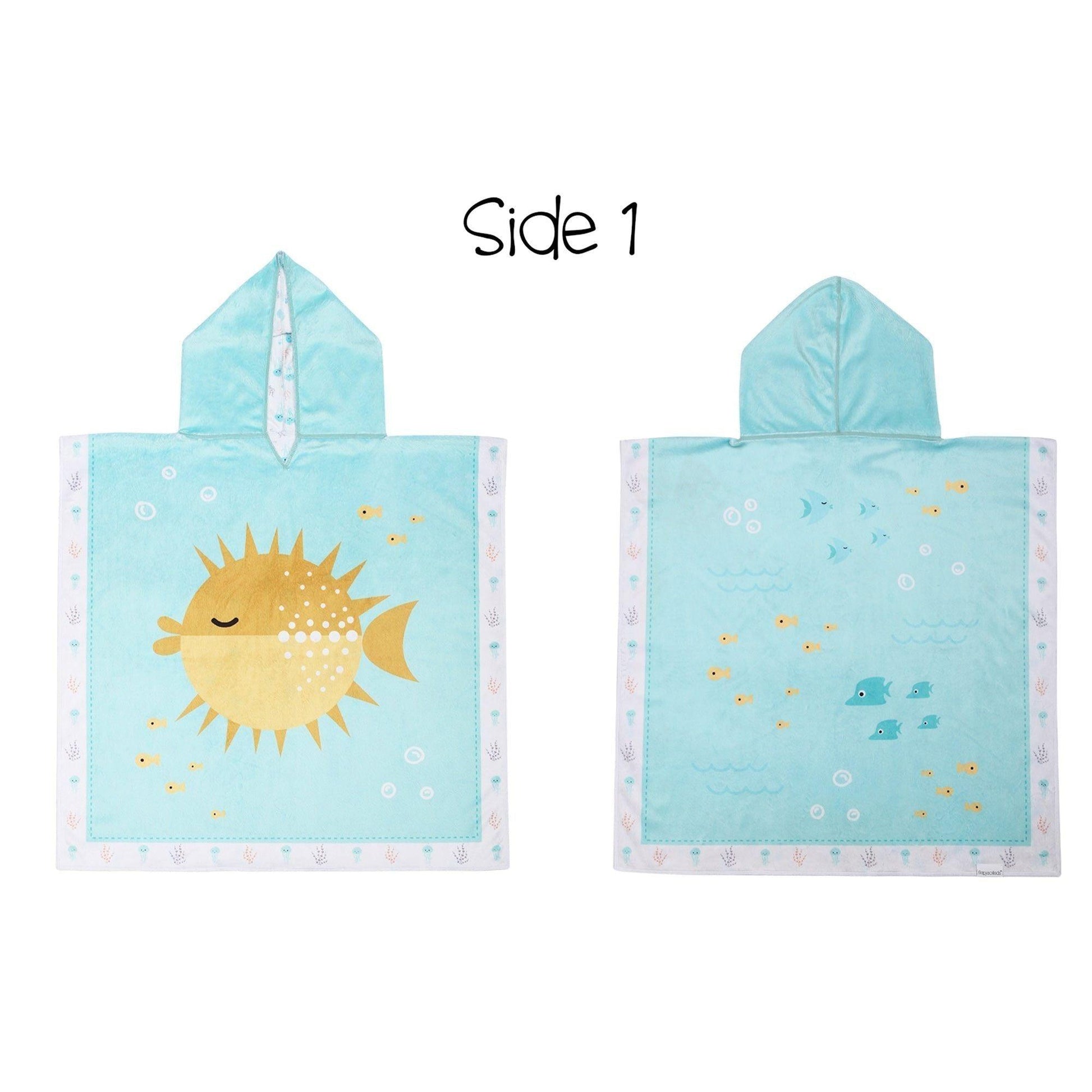 FlapJackKids Kids UPF50+ Cover Up - Fish/Jellyfish - Emmbaby Canada