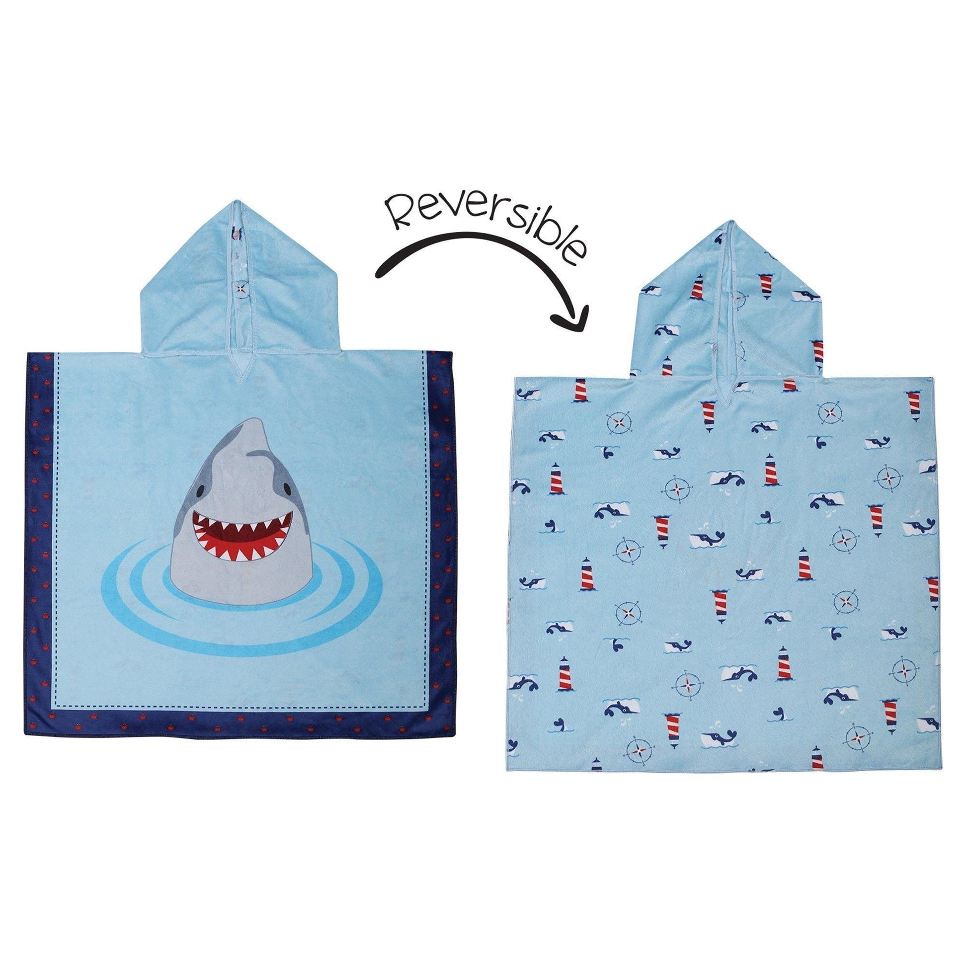 FlapJackKids Kids UPF50+ Cover Up - Shark/Nautical - Emmbaby Canada