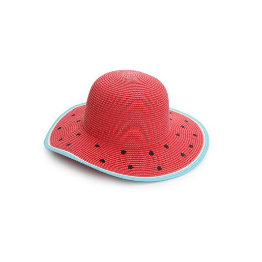 FlapJackKids Kids' UPF50+ Straw Hat - Watermelon - Emmbaby Canada