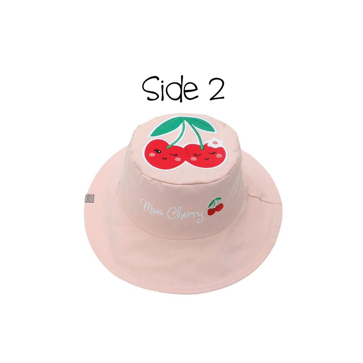 FlapJackKids Kids' UPF50+ Sun Hat - Cat/Cherry - Emmbaby Canada