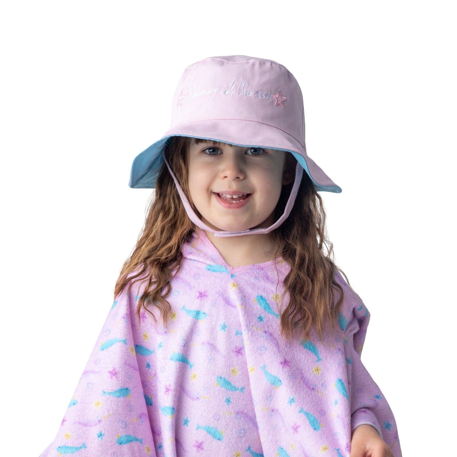 FlapJackKids Kids' UPF50+ Sun Hat - Narwhal/Starfish - Emmbaby Canada