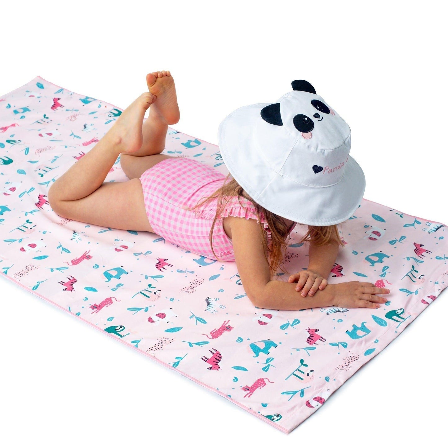 FlapJackKids Kids' UPF50+ Sun Hat - Panda/Koala - Emmbaby Canada