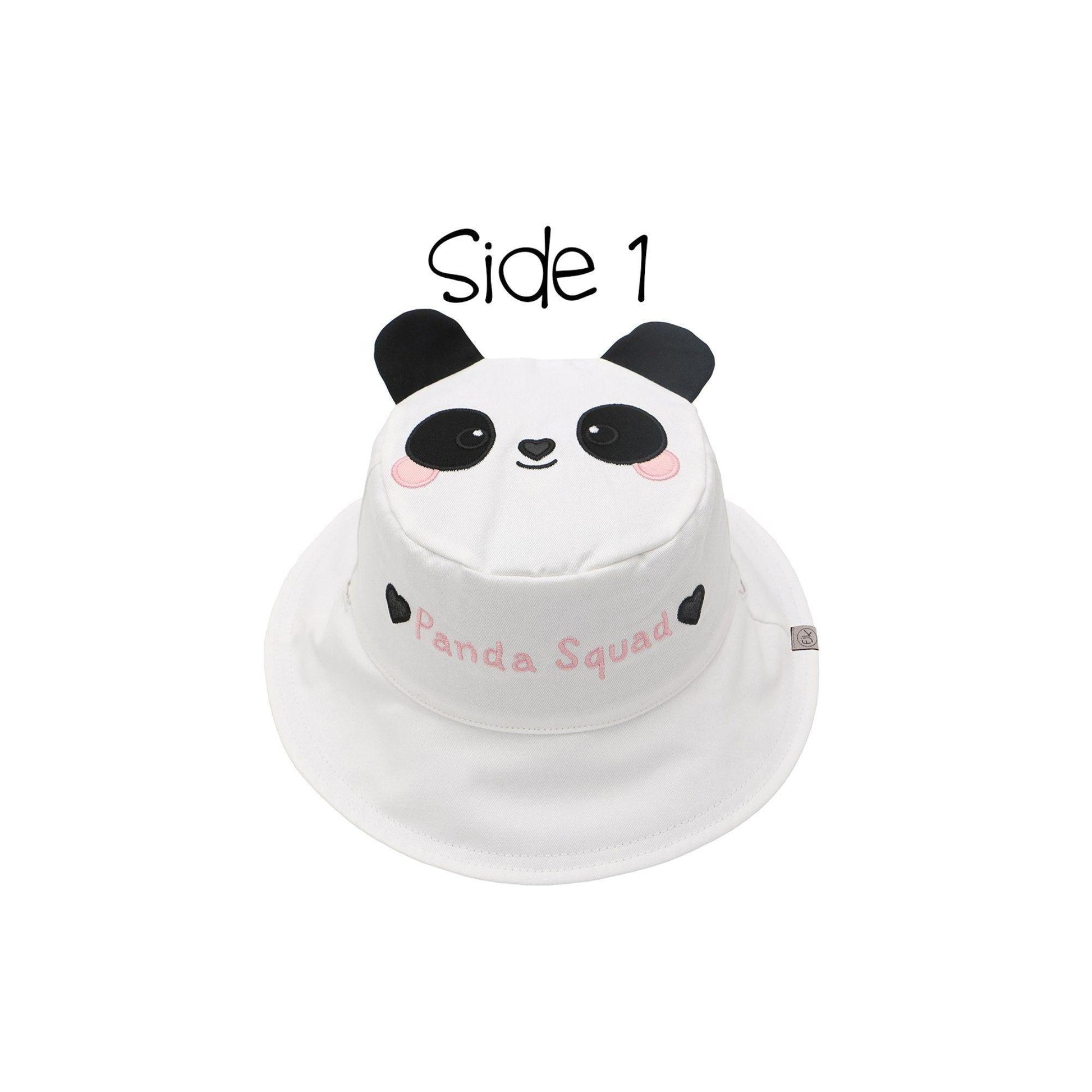 FlapJackKids Kids' UPF50+ Sun Hat - Panda/Koala - Emmbaby Canada