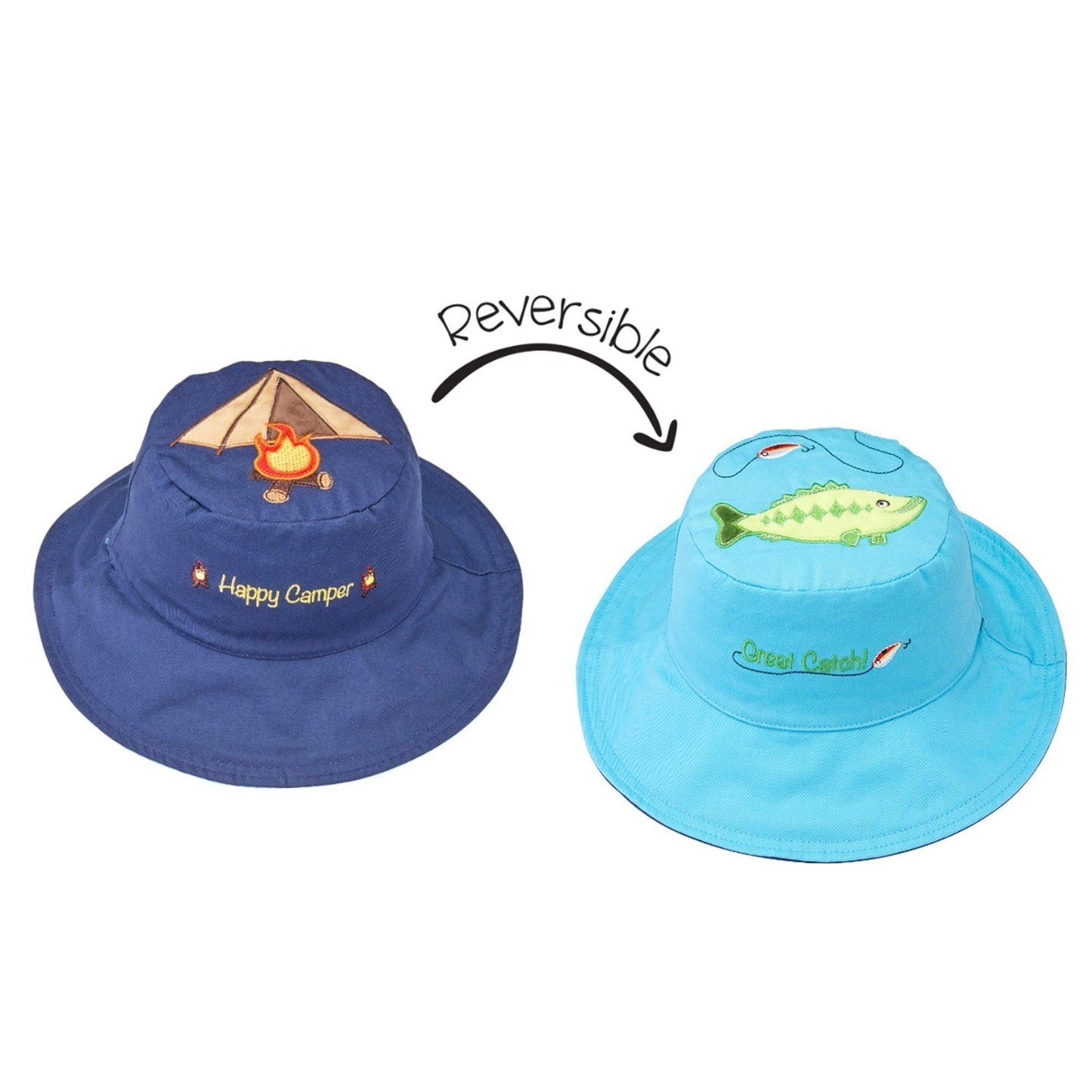 FlapJackKids Kids UPF50+ Sun Hat - Tent/Bass EmmBaby