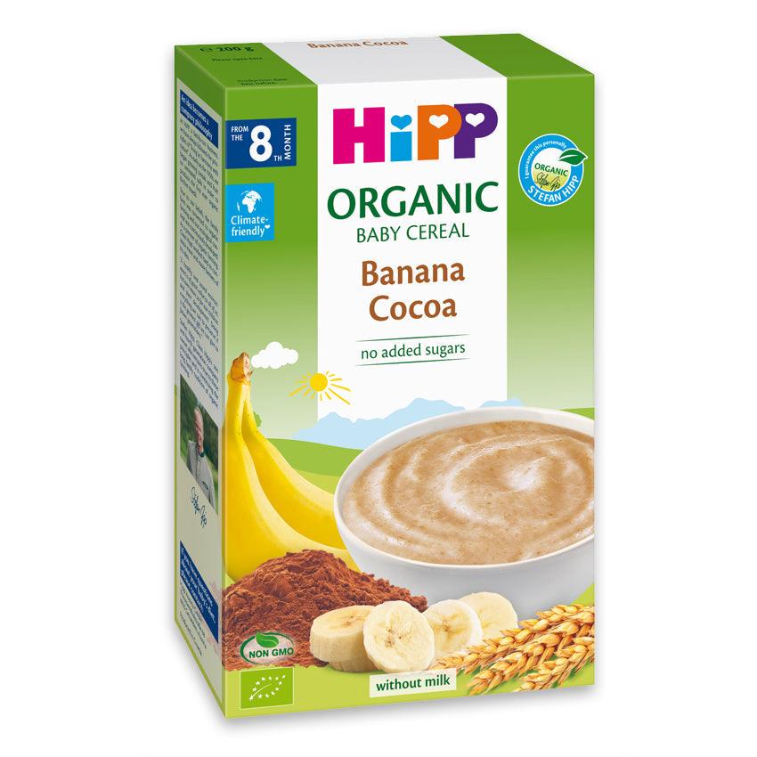 HiPP Banana Cocoa Organic Baby Cereal 200g - 3 Pack - Emmbaby Canada
