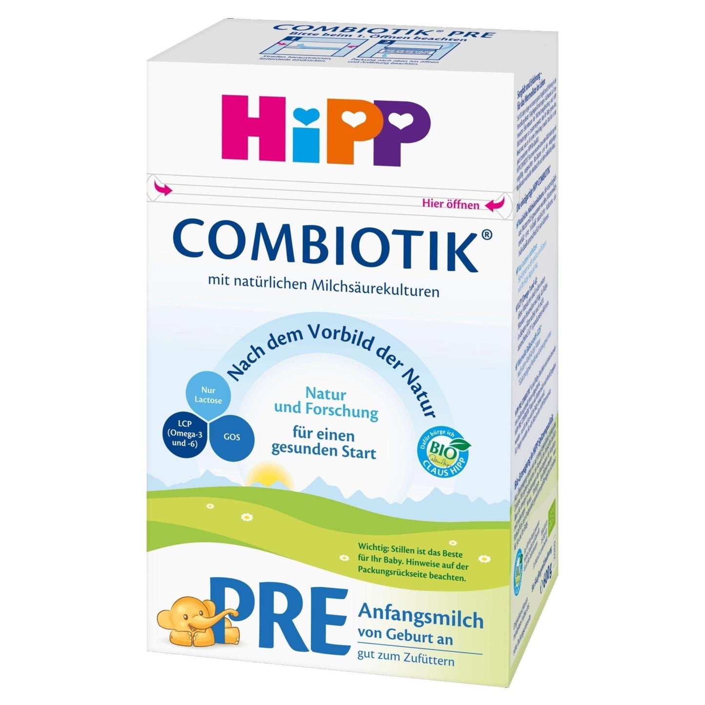 HiPP German PRE Combiotik Milk Formula 0+ months • 600g - Emmbaby Canada