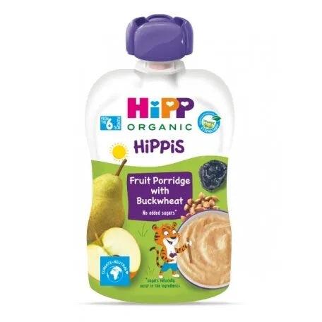HiPP Hippis Fruit Porridge With Buckwheat 100G - 6 Pouches - Emmbaby Canada
