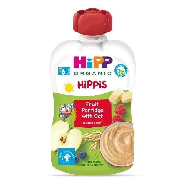 HiPP Hippis Fruit Porridge With Oat 100G - 6 Pouches - Emmbaby Canada