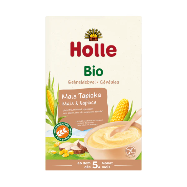 Holle Organic Corn and Tapioca Porridge 250 g- 3 Pack - Emmbaby Canada