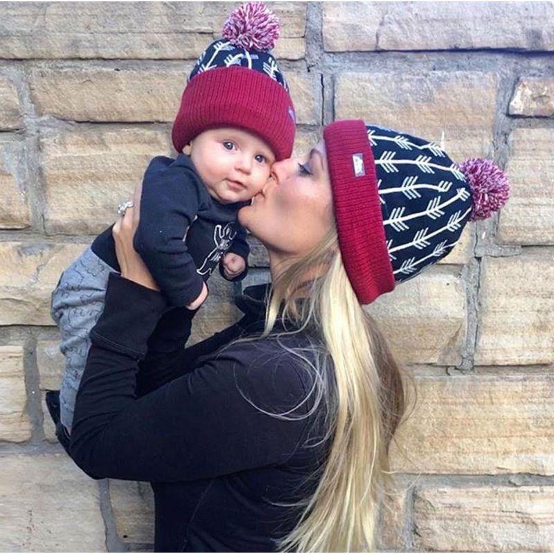 Jan&Jul Arrow Knit Beanie Winter Hats – available in child & adult sizes - Emmbaby Canada