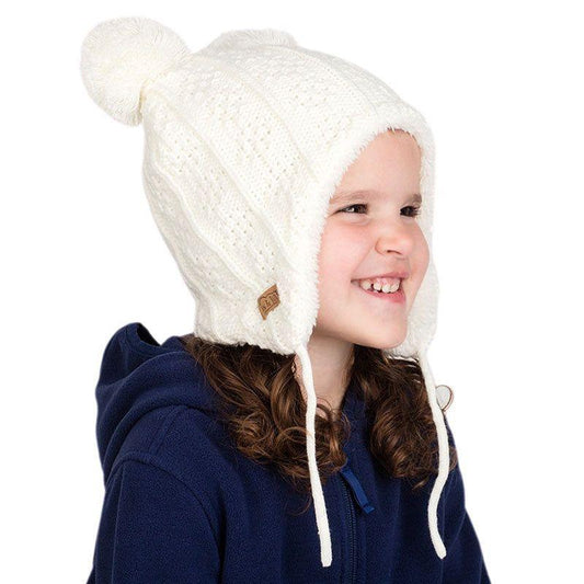 Jan&Jul Cream Bear –  winter hat - Emmbaby Canada