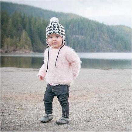 Jan&Jul Houndstooth – toddler knit hats, cute winter hats - Emmbaby Canada