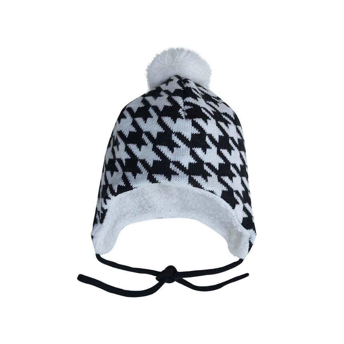 Jan&Jul Houndstooth – toddler knit hats, cute winter hats - Emmbaby Canada