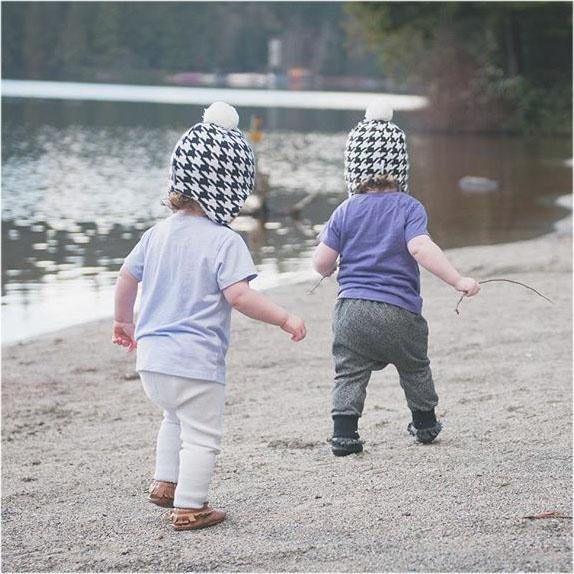 Jan&Jul Houndstooth – toddler knit hats, cute winter hats - Emmbaby Canada