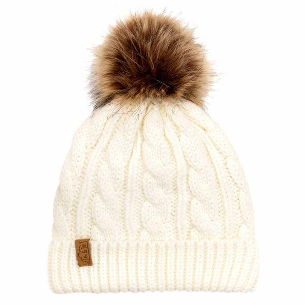 Jan&Jul - Kids' Cable Knit Beanie | Cream - Emmbaby Canada