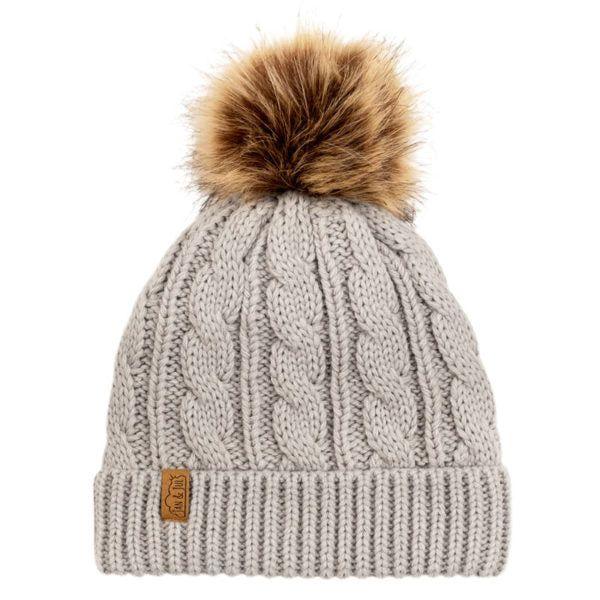 Jan&Jul - Kids' Cable Knit Beanie | Grey - Emmbaby Canada