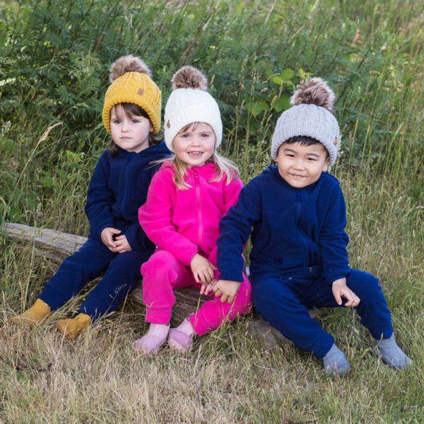 Jan&Jul - Kids' Cable Knit Beanie | Grey - Emmbaby Canada