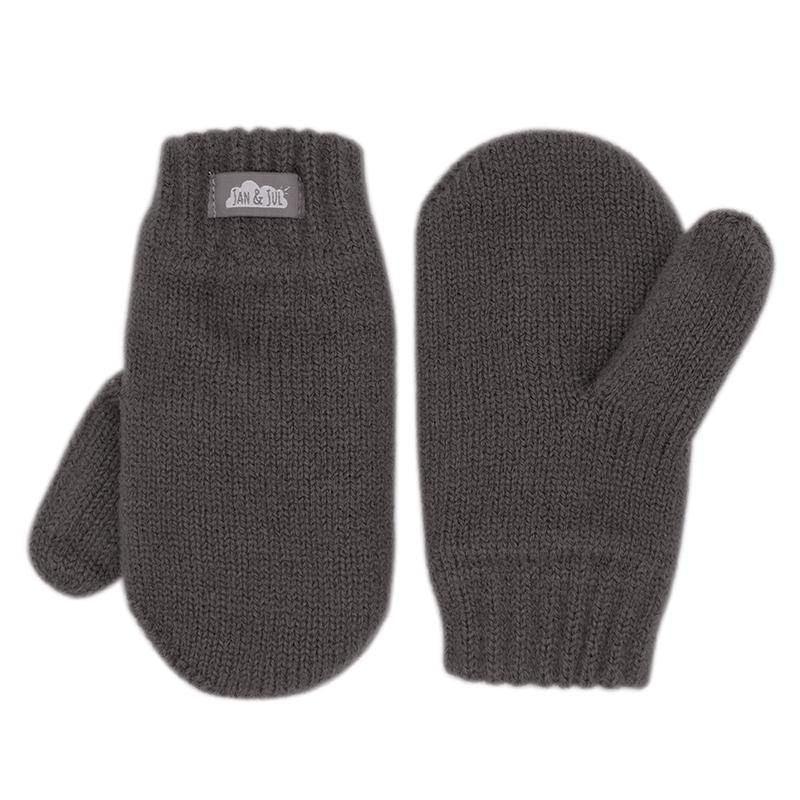 Jan&Jul Knit Mittens | Dark Grey - Emmbaby Canada