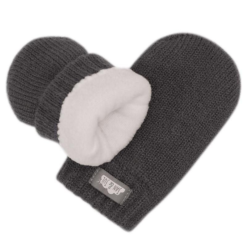 Jan&Jul Knit Mittens | Dark Grey - Emmbaby Canada