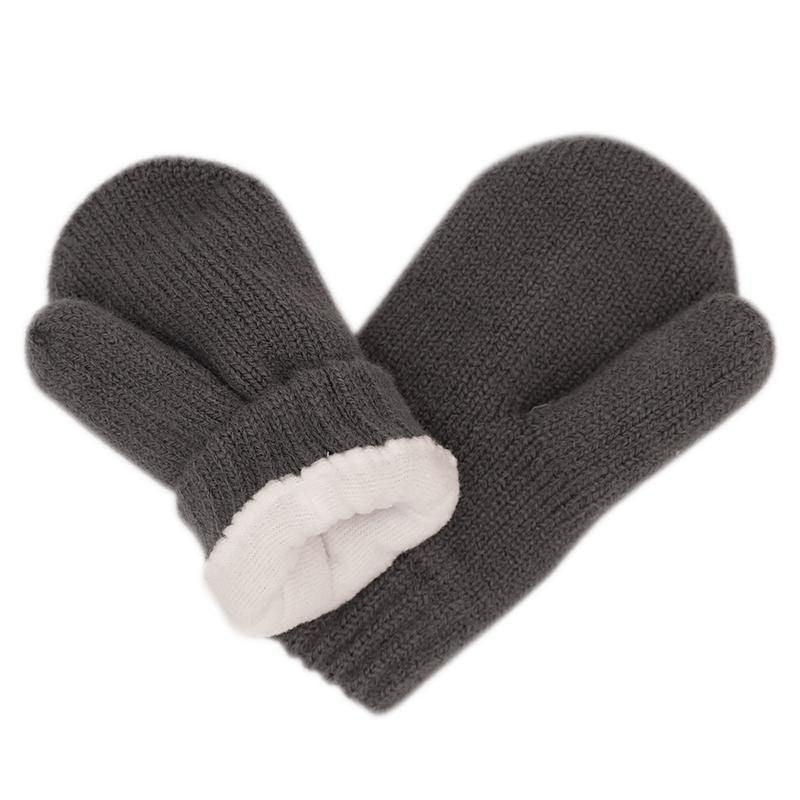 Jan&Jul Knit Mittens | Dark Grey - Emmbaby Canada