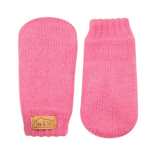 Jan&Jul Knit Mittens | Hot Pink - Emmbaby Canada