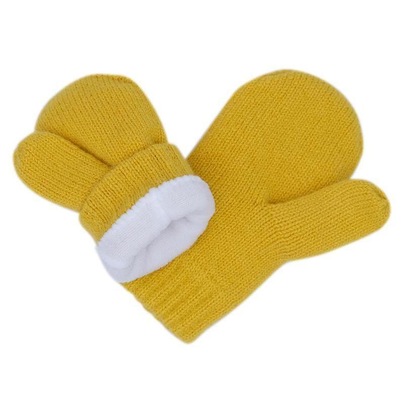 Jan&Jul Knit Mittens | Mustard - Emmbaby Canada