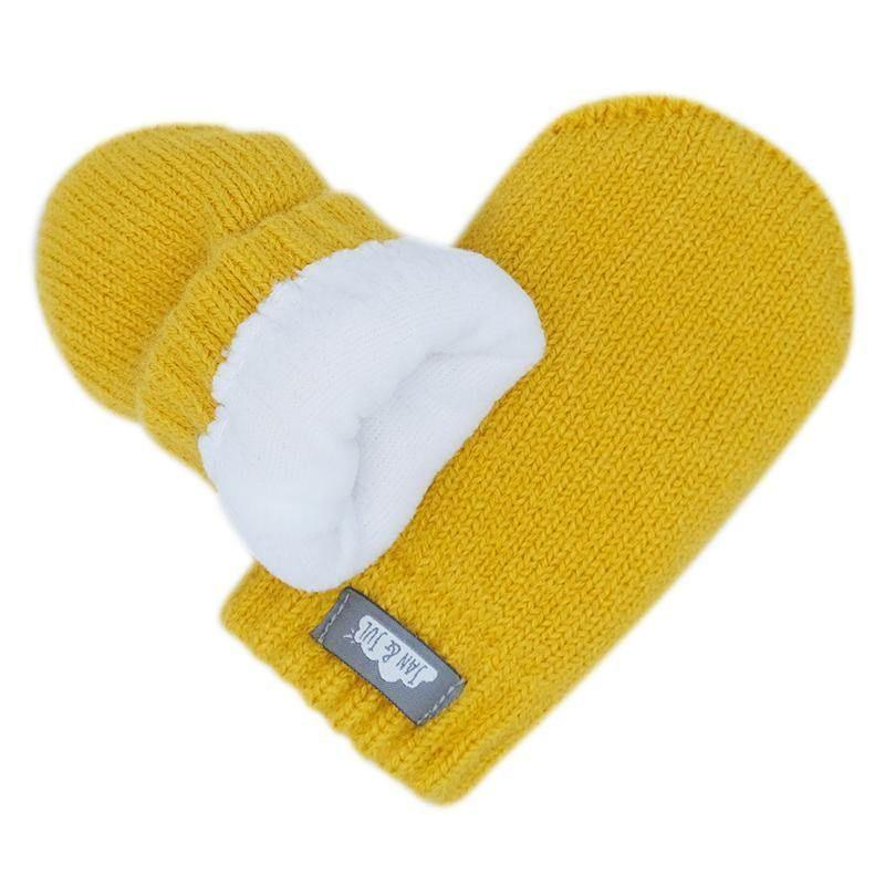 Jan&Jul Knit Mittens | Mustard - Emmbaby Canada