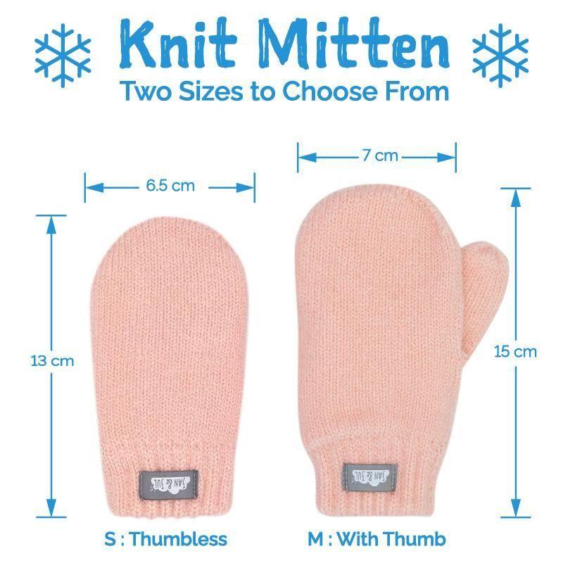 Jan&Jul Knit Mittens | Pink - Emmbaby Canada