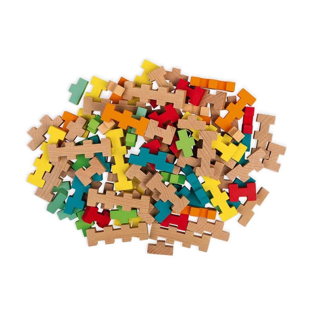 Janod - 100 pc Construction Set - Emmbaby Canada