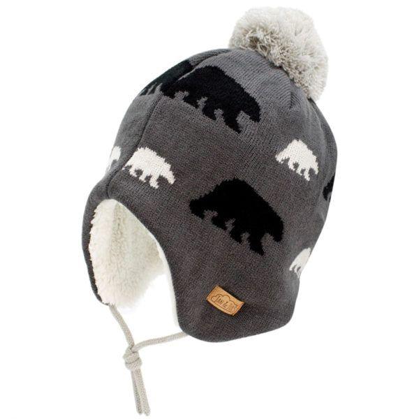 Knit Graphic Beanies | Bear Cub - Emmbaby Canada