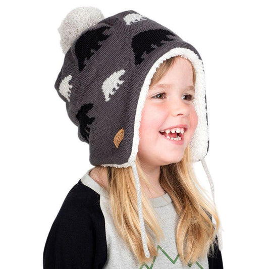 Knit Graphic Beanies | Bear Cub - Emmbaby Canada