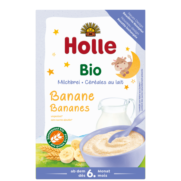 Holle Organic Milk Cereal With Bananas 250g - 3 Pack - Emmbaby Canada