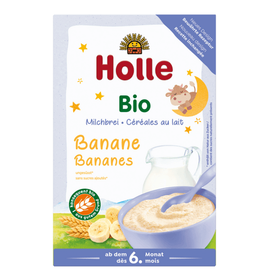 Holle Organic Milk Cereal With Bananas 250g - 3 Pack - Emmbaby Canada