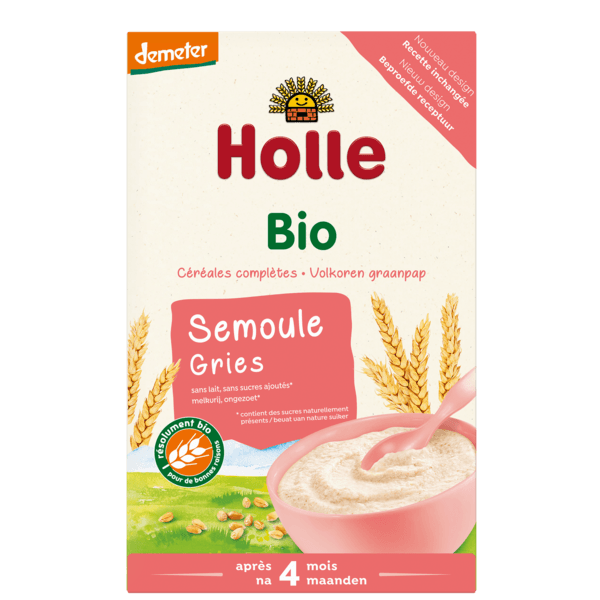 Holle Organic Semolina Porridge 250g - 3 Pack - Emmbaby Canada