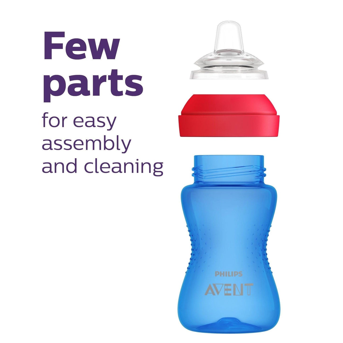 Philips Avent - My Grippy Sippy Spout Cup, 10oz, 2pk, Pink/Purple - Emmbaby Canada