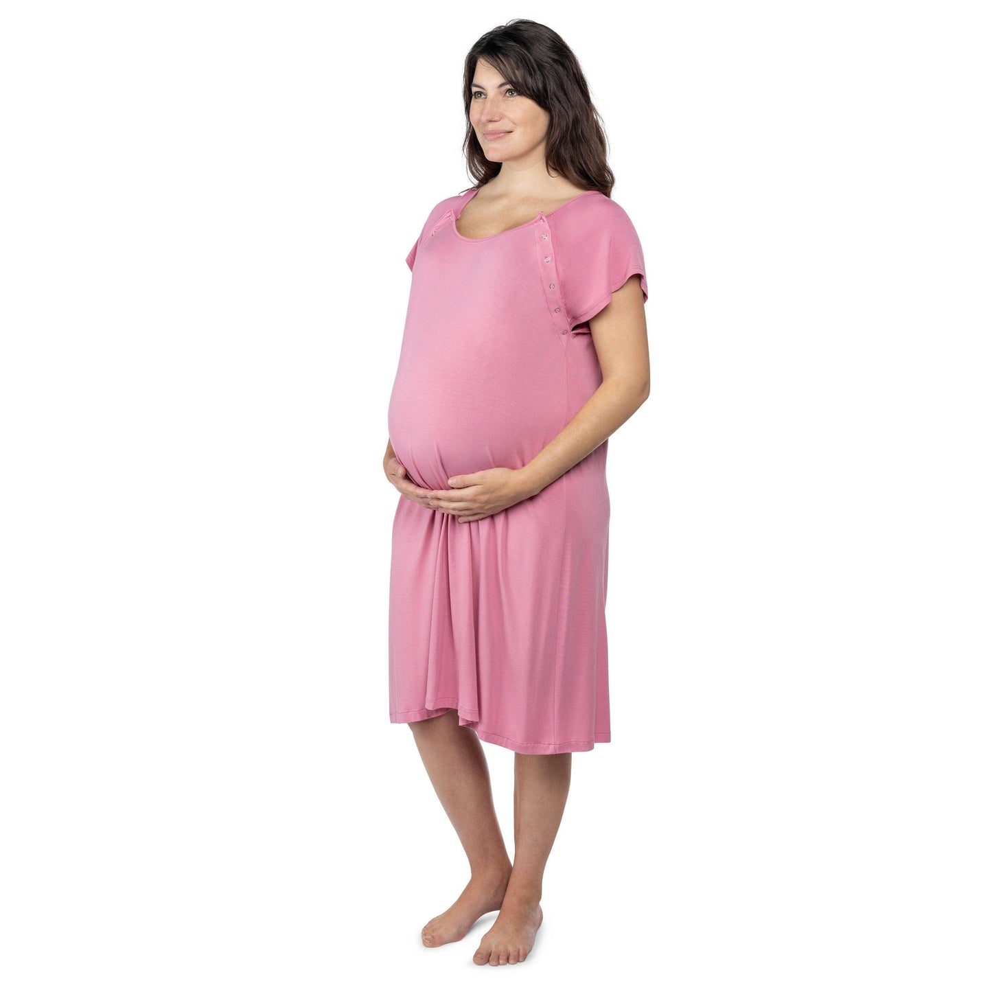 Rose Mommy Labor and Delivery/ Nursing Gown - Emmbaby Canada