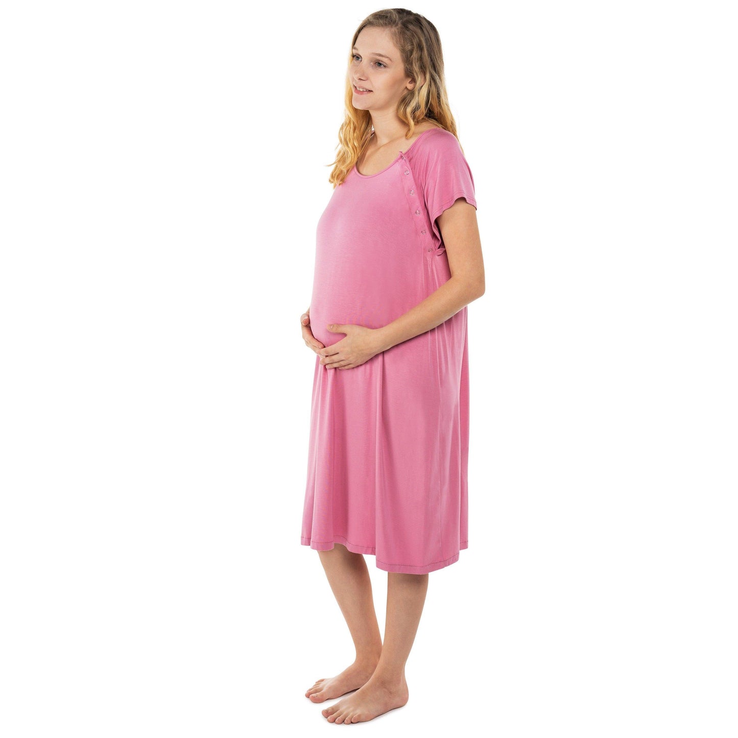 Rose Mommy Labor and Delivery/ Nursing Gown - Emmbaby Canada