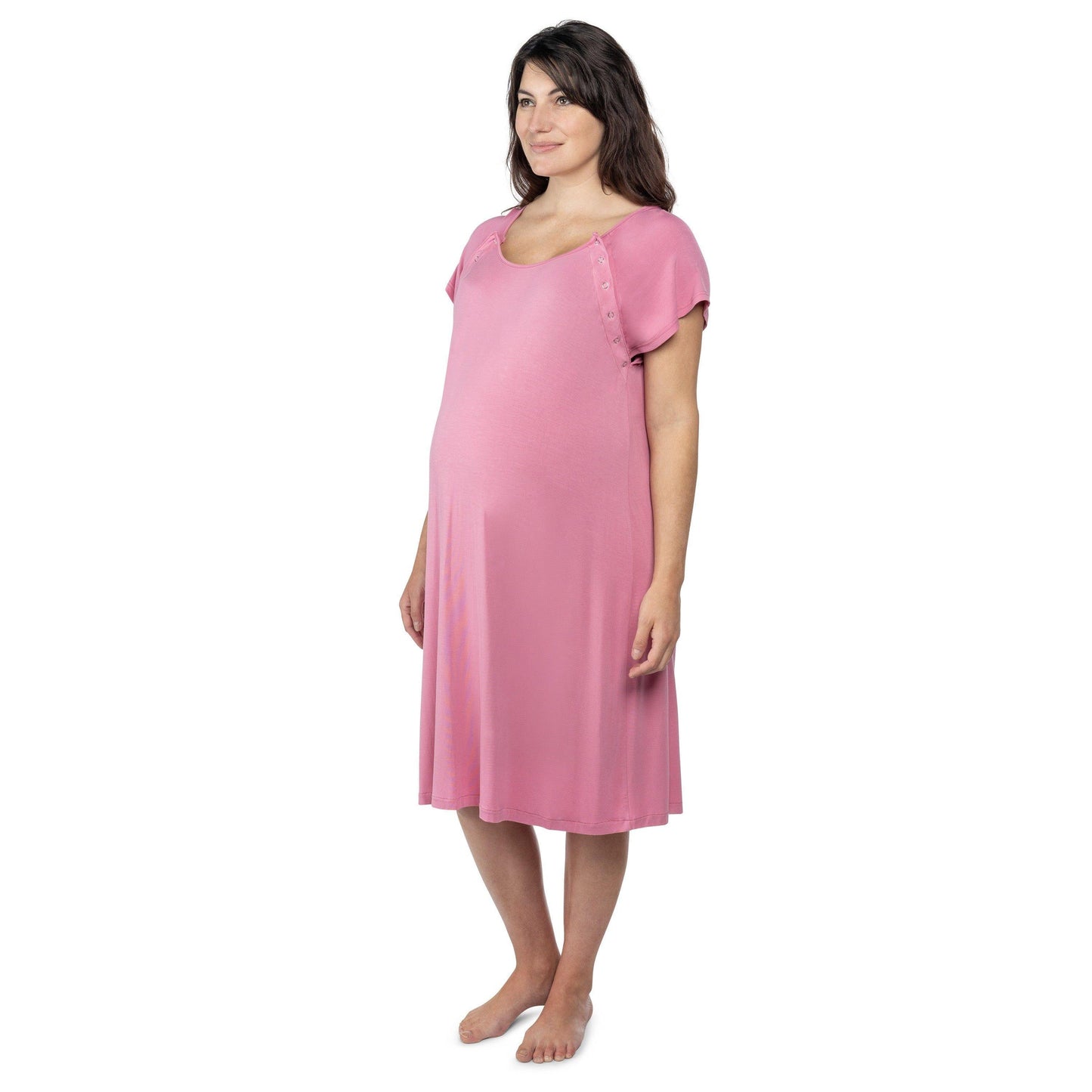 Rose Mommy Labor and Delivery/ Nursing Gown - Emmbaby Canada