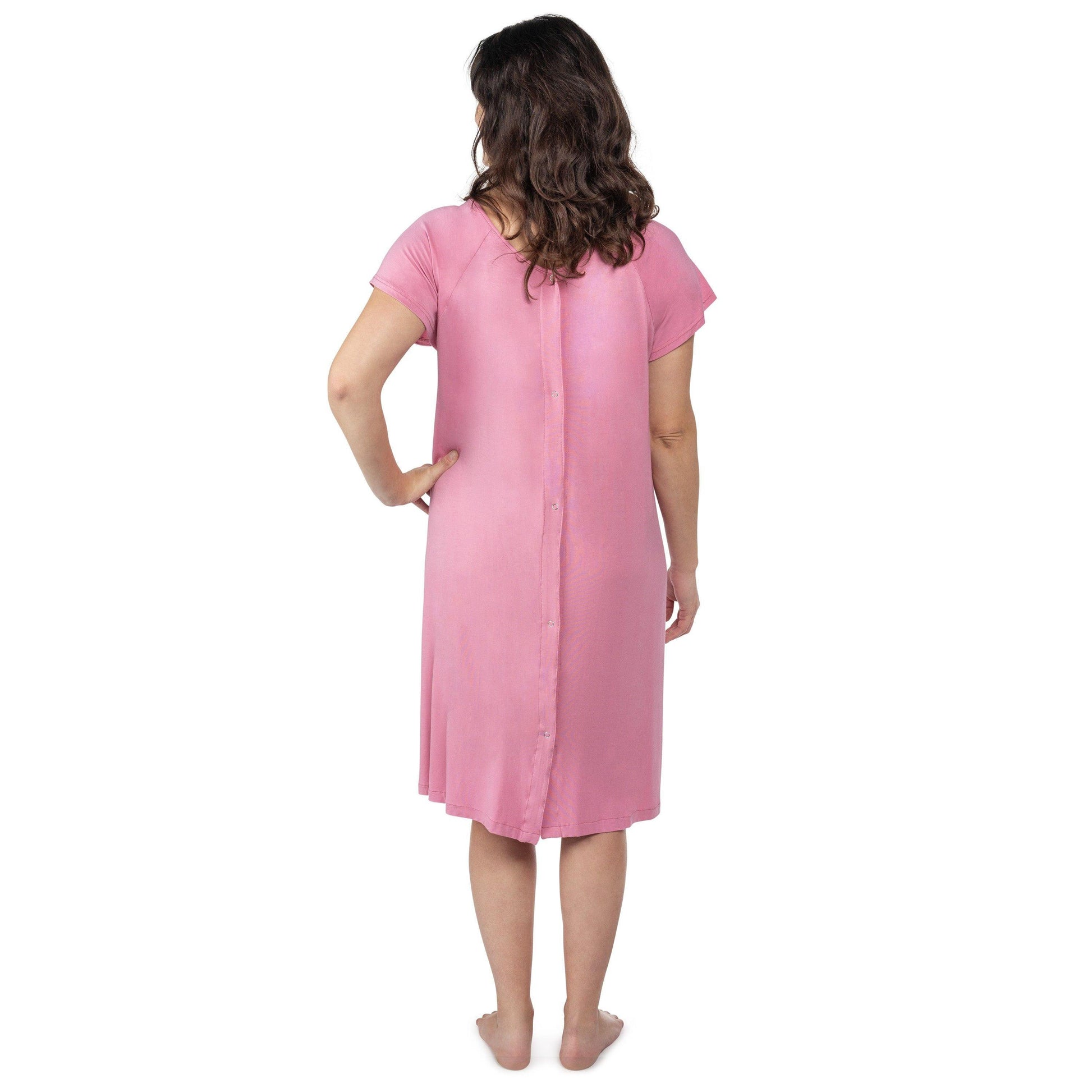 Rose Mommy Labor and Delivery/ Nursing Gown - Emmbaby Canada