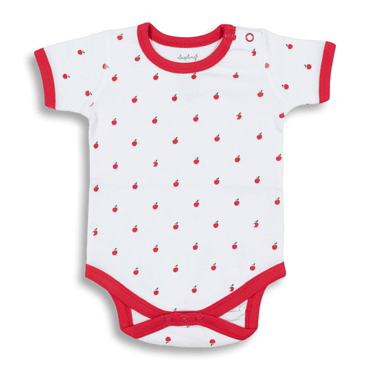 Sapling Child - Apple Short Sleeve Bodysuit - Emmbaby Canada