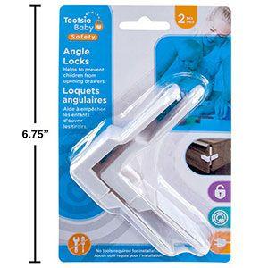 Tootsie Baby, 2pc White Angle Lock - Emmbaby Canada