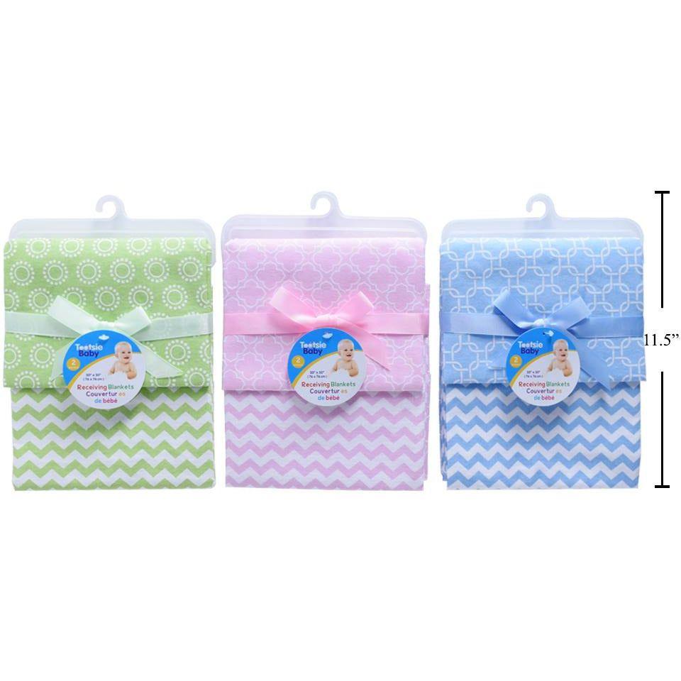 Tootsie Baby - Set of 2 Receiving Blankets - EmmBaby